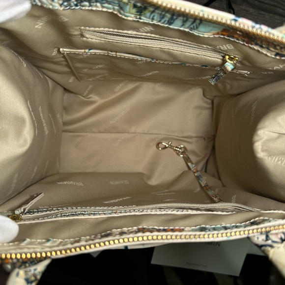 Brahmin Caroline Souvenir Ombre Melbourne Leather Satchel - Picture 6 of 13